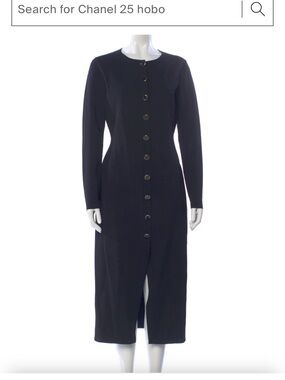 Brandon Maxwell Wool Midi Dress